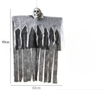 Gruselige Halloween Deko: Leuchtender Geisterschädel | 57 x 80 cm