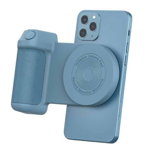 Magnetic Phone Holder with Wireless Charging – Anti-Vibration Grip for Stable Shots