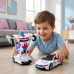 Toy car with transformable design for children