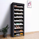 Shoe Cabinet with Fabric Cover and Sturdy Steel Frame – 6 or 8 Compartments