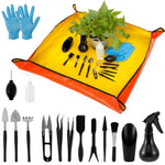 KleinGarten Profi-Werkzeugset | 13 oder 16 Teile | Inklusive Umtopfunterlage für Sukkulenten & Bonsai