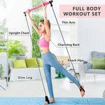Fitness Bar with Resistance Bands – Full-Body Workout Made Easy
