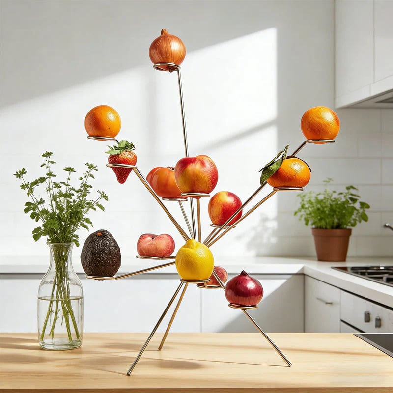 Schwebende Obstschale: Stilvolles Design für Ihre Küche
