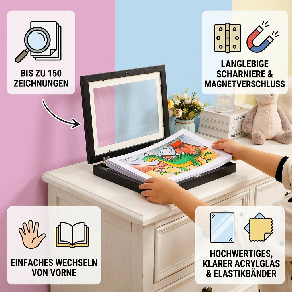 Frame for up to 150 artworks – picture holder