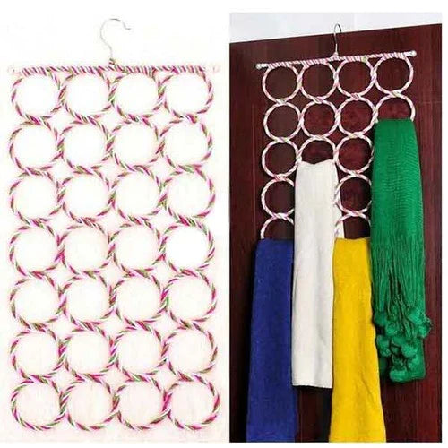 Scarf and belt hanger with 28 holes
