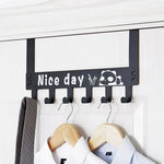Metal Over-the-Door Hook with 6 Hooks – Organizing Made Easy