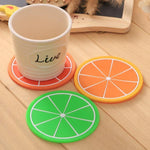 6-Piece Colorful Silicone Coasters for Teacups – Fruit Design