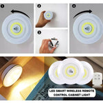 Set mit 3 kabellosen LED Schranklichtern mit Fernbedienung