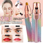 2-in-1 Gesichts-Haartrimmer mit Beleuchtung