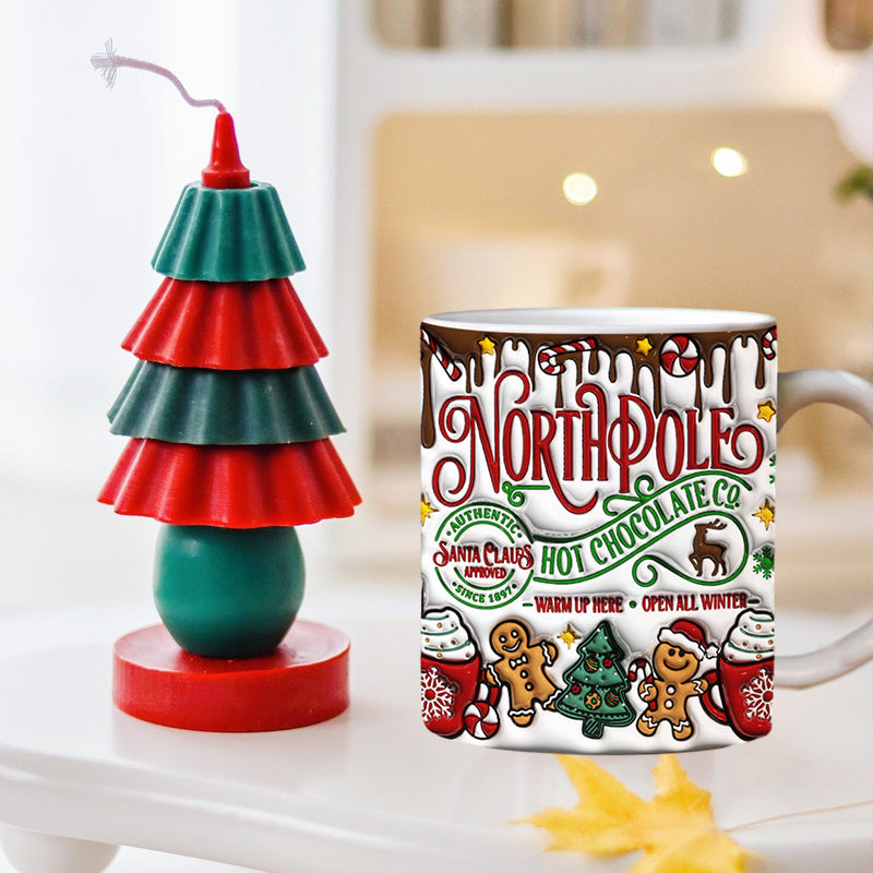 3D Lebkuchenmann Keramiktasse für Weihnachten