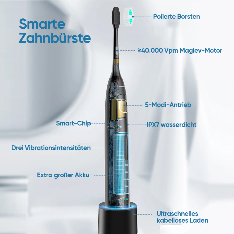 Ultraschall-Zahnbürste für strahlendes Lächeln