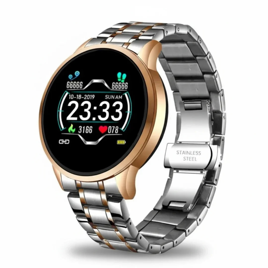 Elegant Smartwatch with Fitness Tracking and Notifications