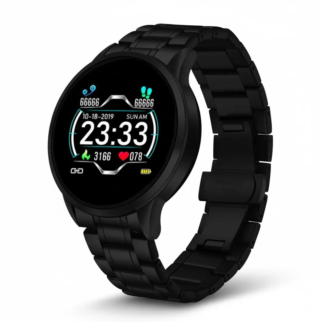 Elegant Smartwatch with Fitness Tracking and Notifications