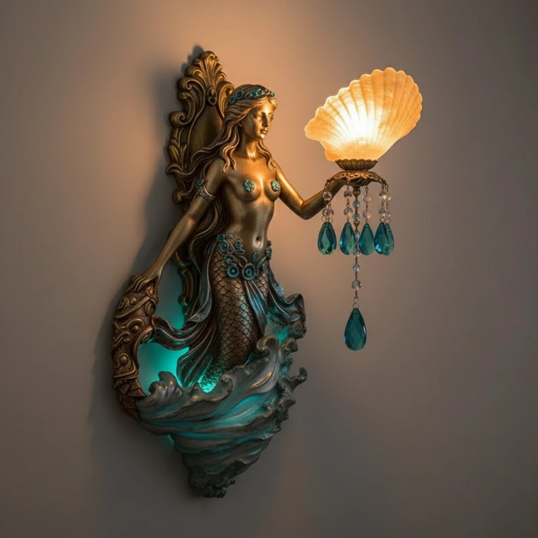Artistic Wall Lamp with LED Lighting for Magical Accents
