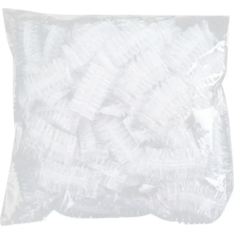 100 Pack of Disposable Ear Covers for Bathing and Showers - Unisex