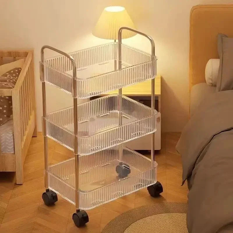 Vielseitiger Aufbewahrungstrolley mit Rollen – FlexiCart