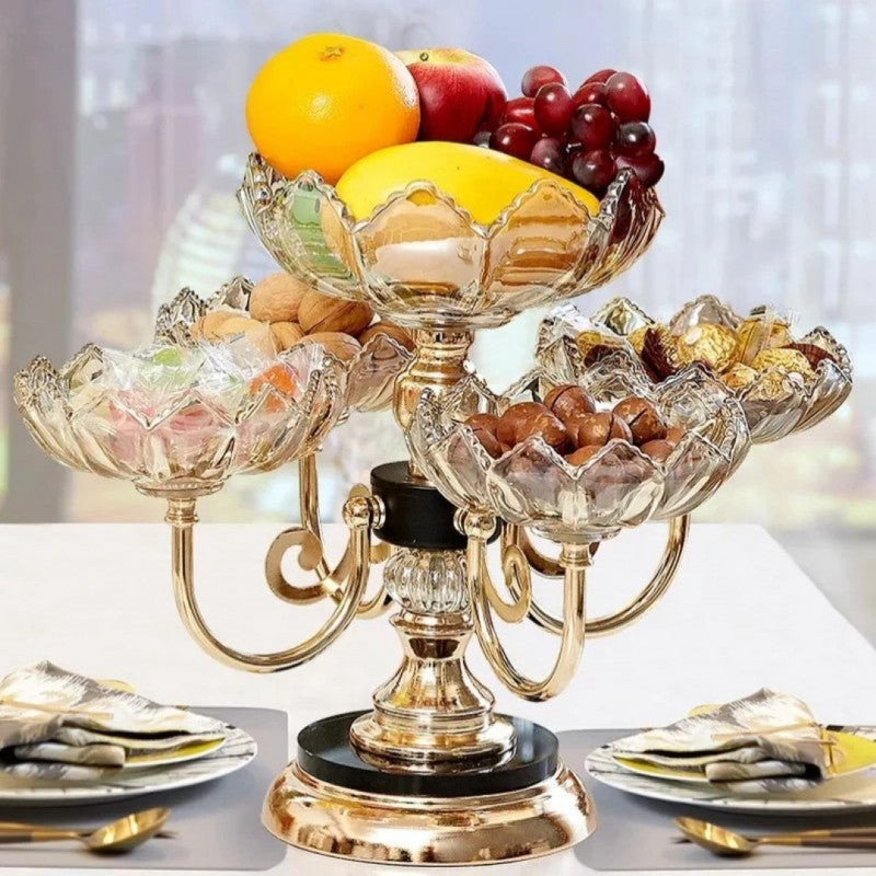 Elegant Rotating Snack Display Stand