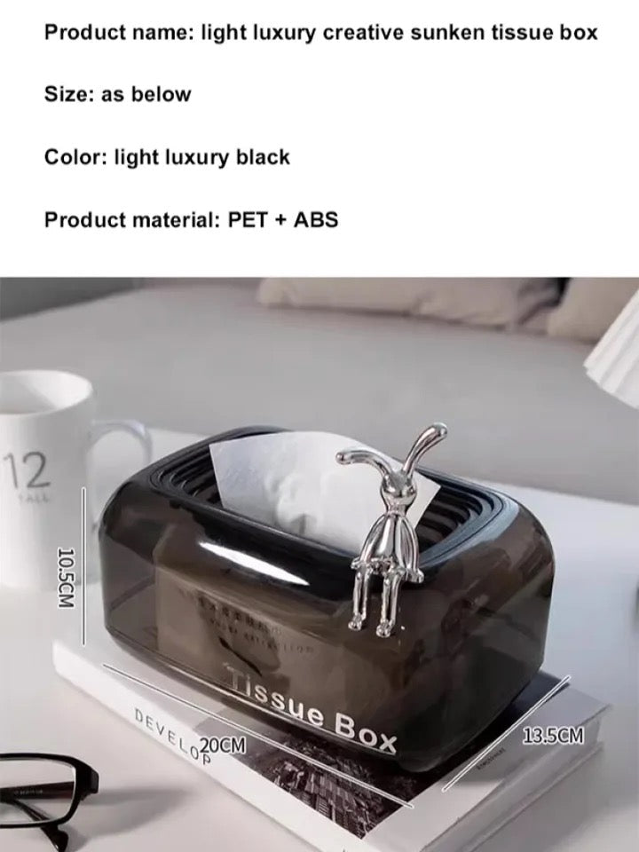 Elegante Acrylbox für Taschentücher von PureBox