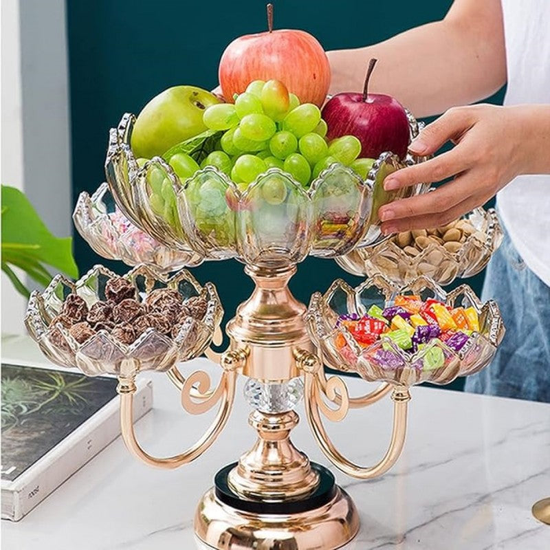 Elegant Rotating Snack Display Stand