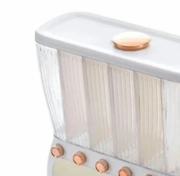 Cereal Dispenser with 6 Compartments - Storage Organizer