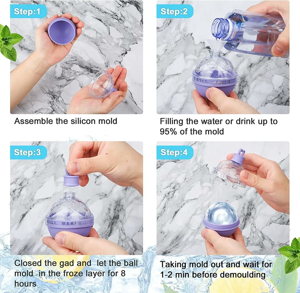 Ice Ball Maker Mold 2.5 inch - 1 Piece