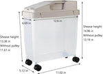 10 kg food storage container with wheels