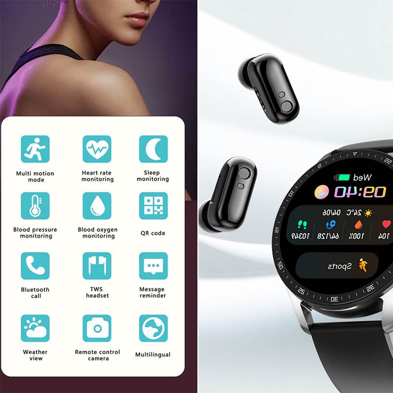 ConnectFit | Smarte Uhr mit integriertem Kopfhörer
