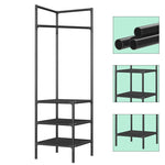 3-piece coat hook with shelf
