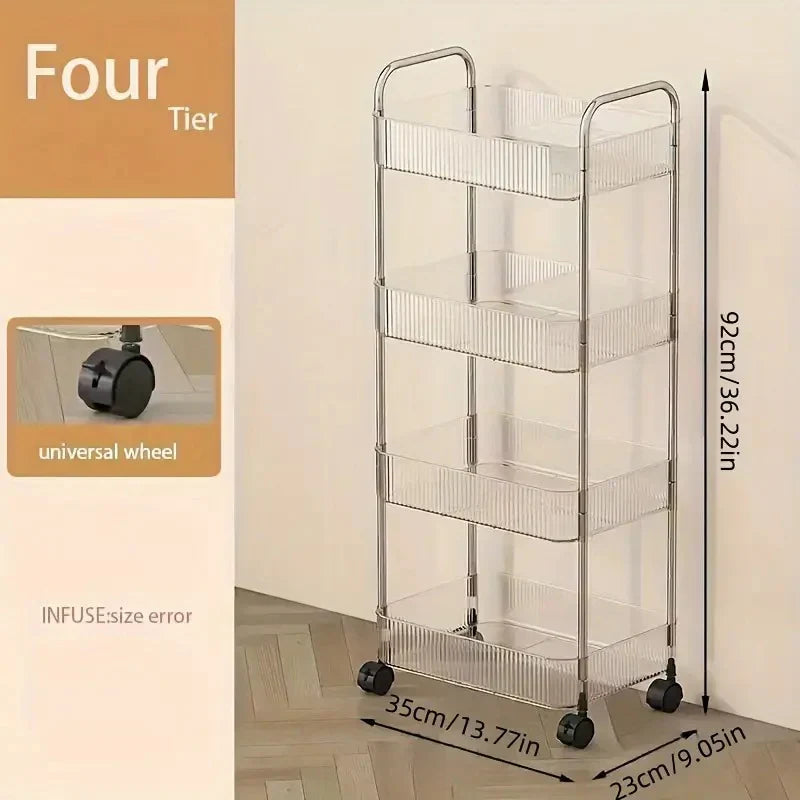 Vielseitiger Aufbewahrungstrolley mit Rollen – FlexiCart