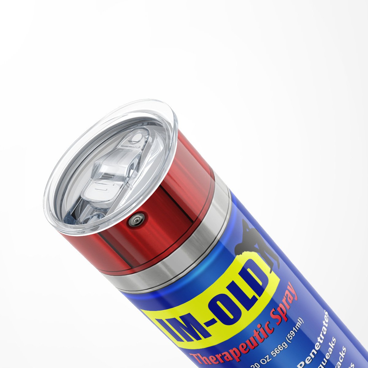 Thermo-Becher mit schmutzigem Muster