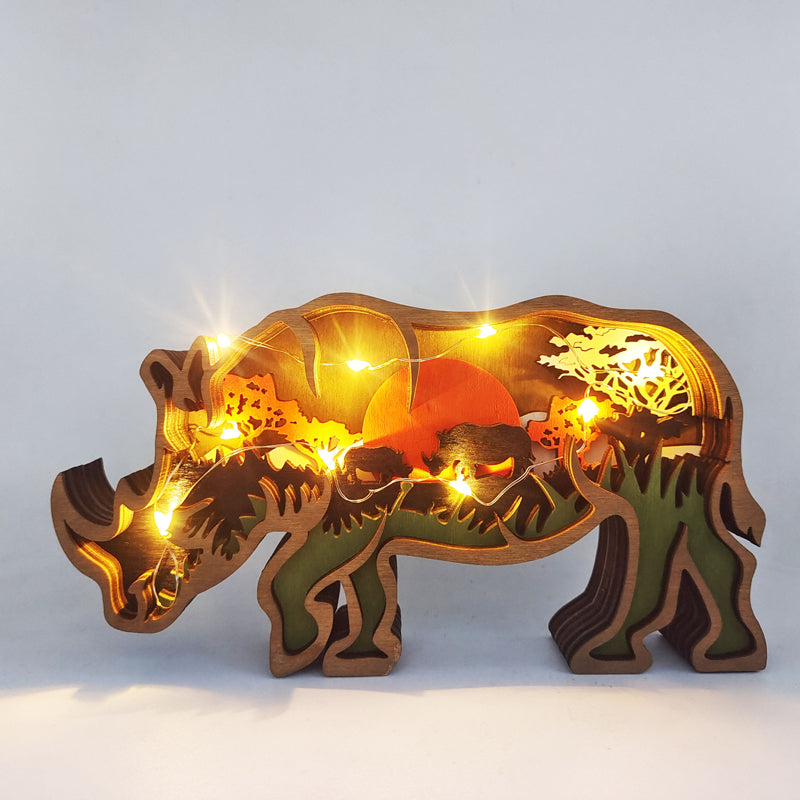 3D Tier Holzschnitzerei Handarbeit Geschenk
