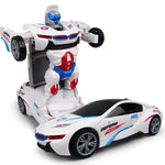 Toy car with transformable design for children