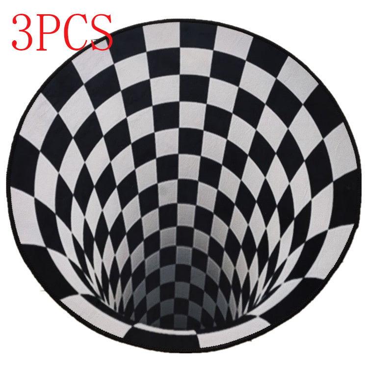 3D Illusion Rug for a Modern Ambiance