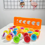 Learning Toy Set with Colorful Eggs for Kids