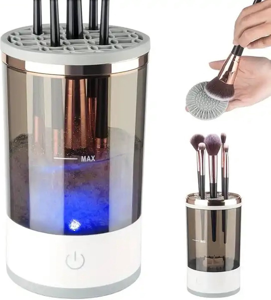 Automatic Makeup Brush Cleaner - 3-in-1 Portable and Rechargeable