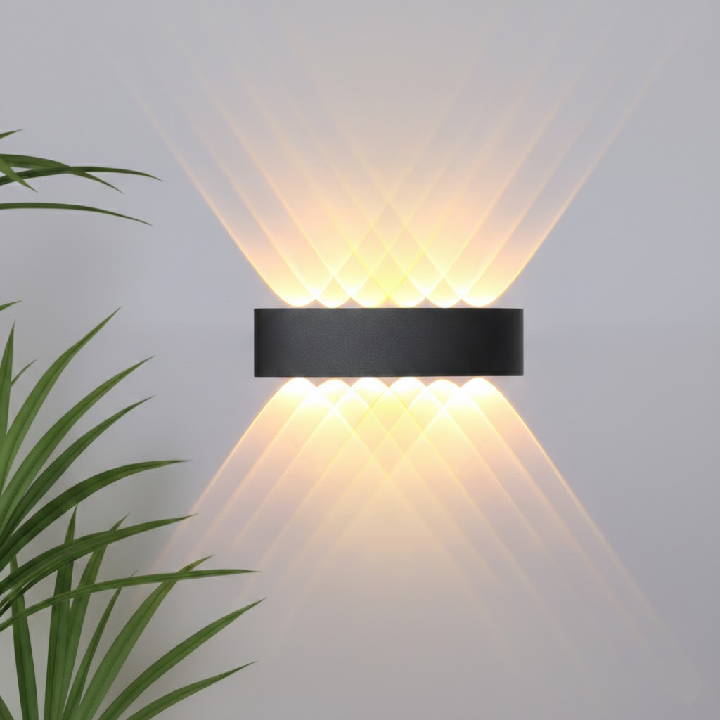 Modern LED Wall Light in Aluminum for Indoor and Outdoor