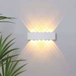 Modern LED Wall Light in Aluminum for Indoor and Outdoor