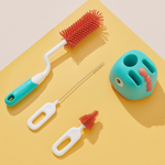 Baby Bottle Cleaning Set – 5 Pieces with Holder and Brushes