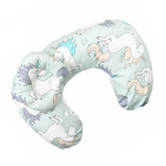 Nursing pillow for mothers with integrated baby head pillow