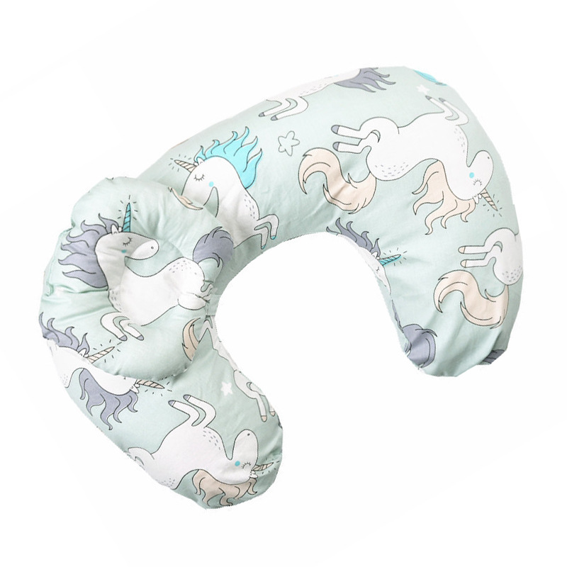 Nursing pillow for mothers with integrated baby head pillow