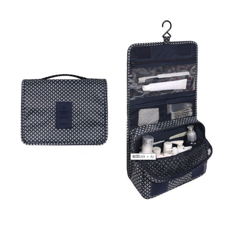 Wasserabweisende Kosmetiktasche mit Haken und Fächern für Reisen