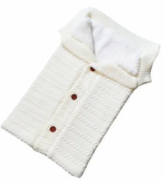 Lined Baby Sleeping Bag with Hood – Soft Knitted Fabric