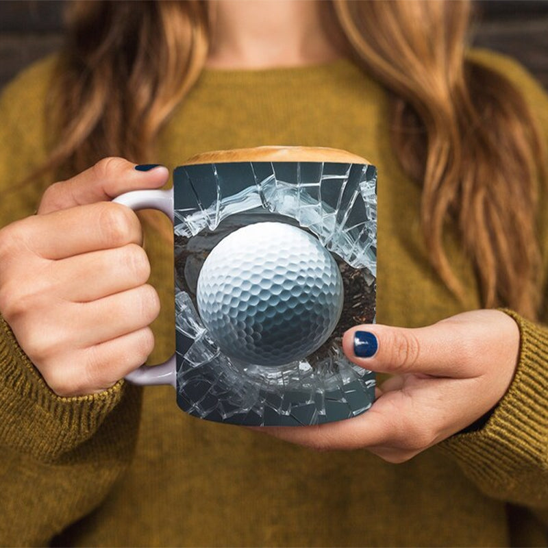 Cup with ball pattern