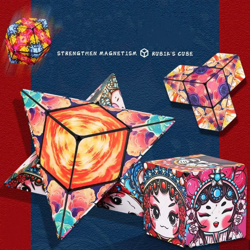Creative magnetic building cube for versatile design possibilities