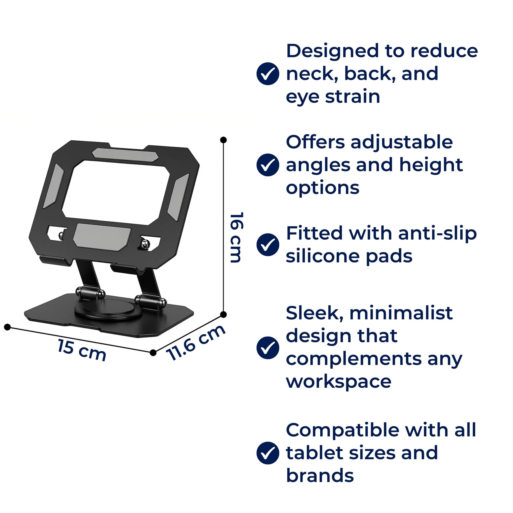 FlexiStand | Höhenverstellbarer Tablet-Halter – Ergonomisch und Praktisch