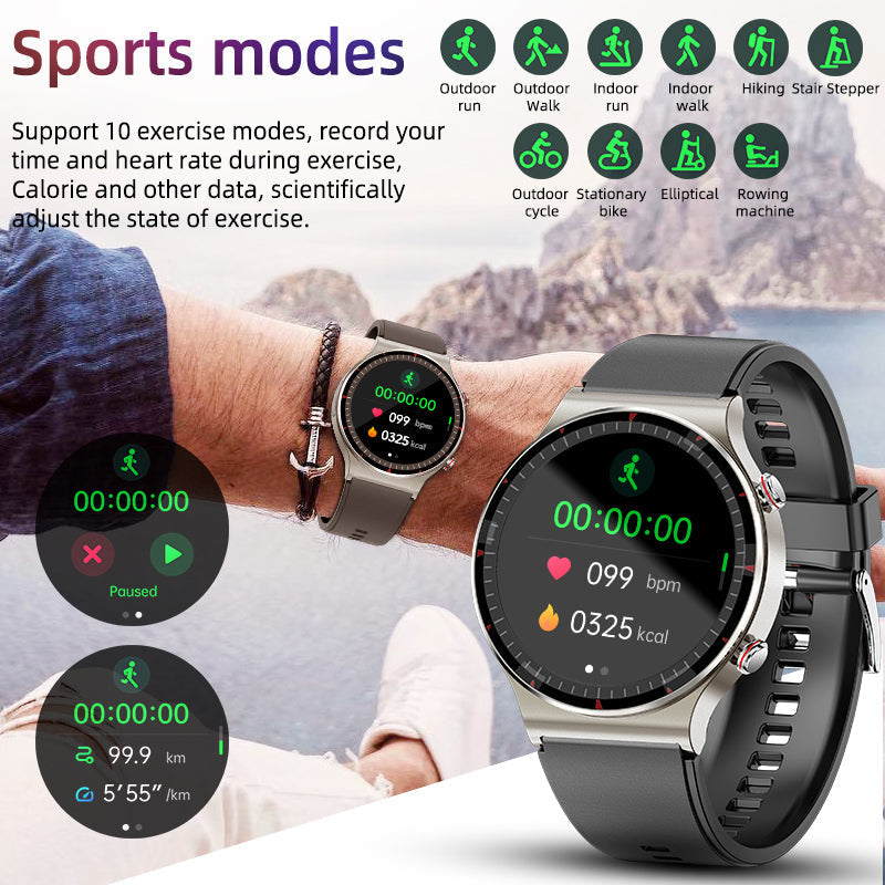 Intelligente Gesundheits-Smartwatch mit EKG und Blutsauerstoffmessung