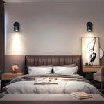 Moderne Runde LED Wandleuchte – Flexibler Aluminium-Wandstrahler
