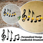 Wandlampe mit schwarzer Musiknote
