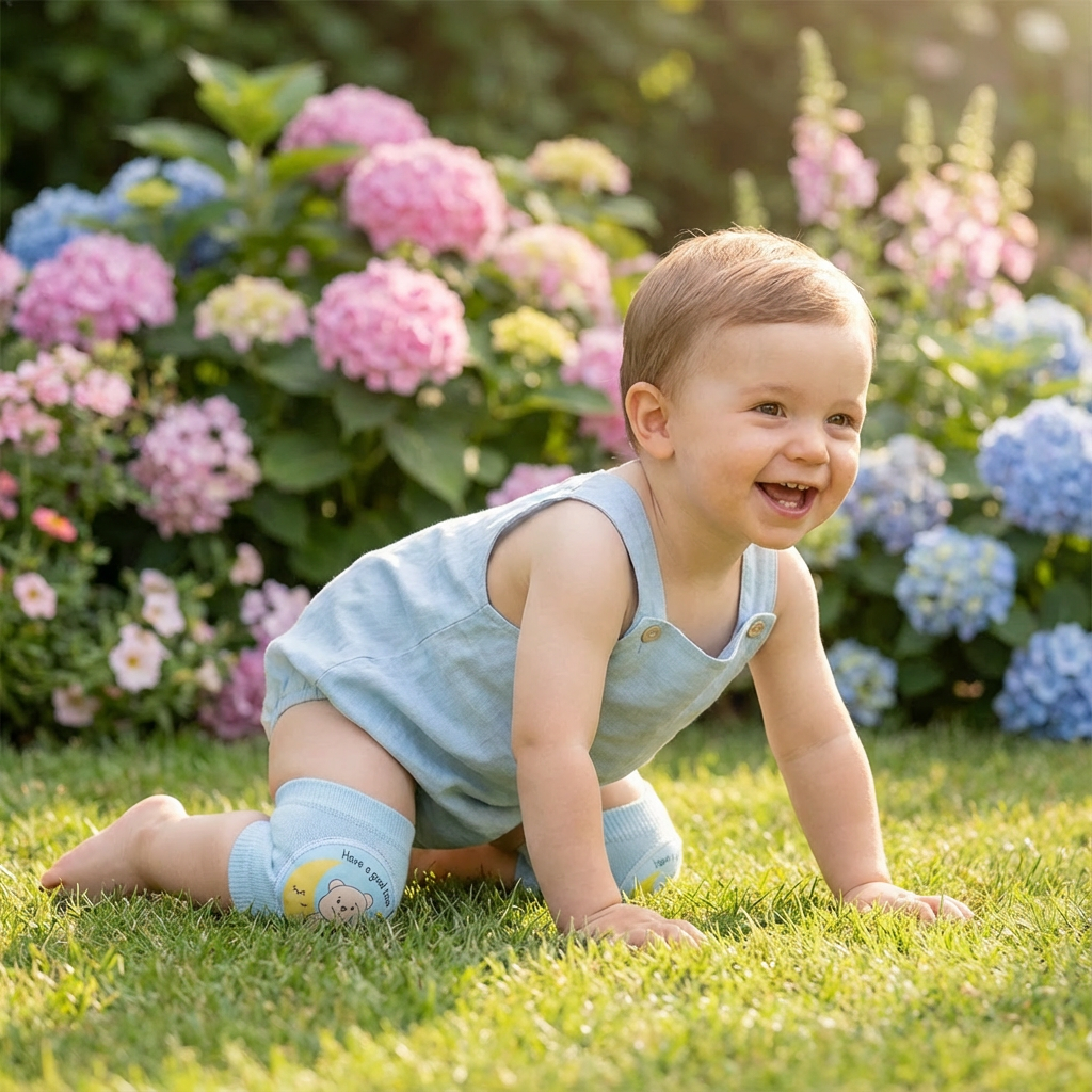 Comfortable knee pads for toddlers in a cute design