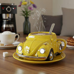 Retro Ceramic Mug with 3D Design – Ideal for Coffee and Tea
